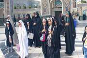 اعضا دختر مرکز فرهنگی شماره ۵ مشهد به زیارت حرم مطهر رضوی مشرف شدند